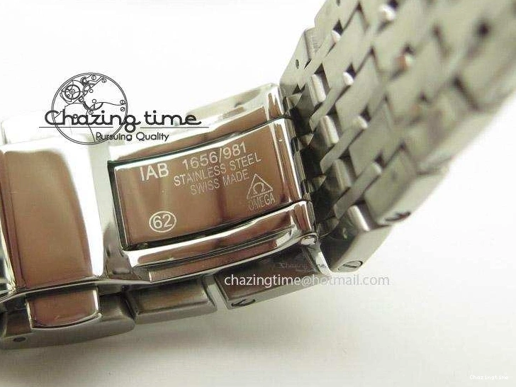 0805 De Ville Hour Vision Co-Axial 41mm SS V6F Best Edition Black Dial On SS Bracelet A BestValue 8277